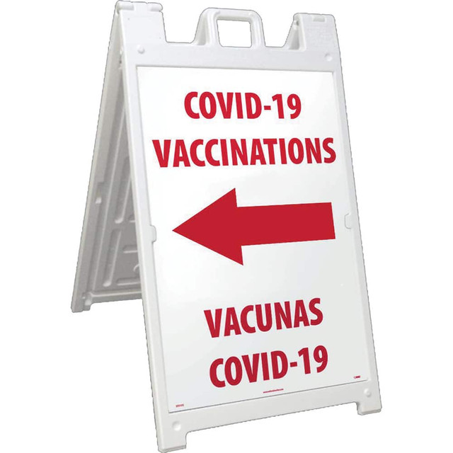 AccuformNMC Sign: Rectangle, "COVID-19 Vaccinations" SFS119CKIT