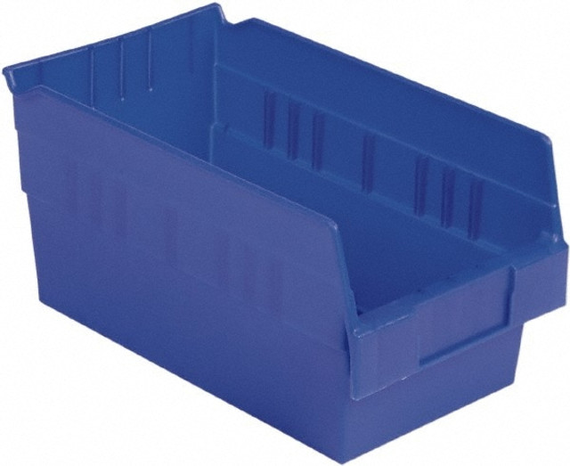 LEWISBins+ SB126-6SE Blu Plastic Hopper Shelf Bin: Blue