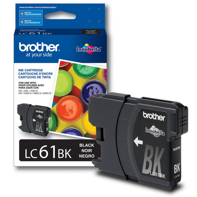 BROTHER INTL CORP Brother BRTLC61BKS  LC61 Black Ink Cartridge, LC61BK