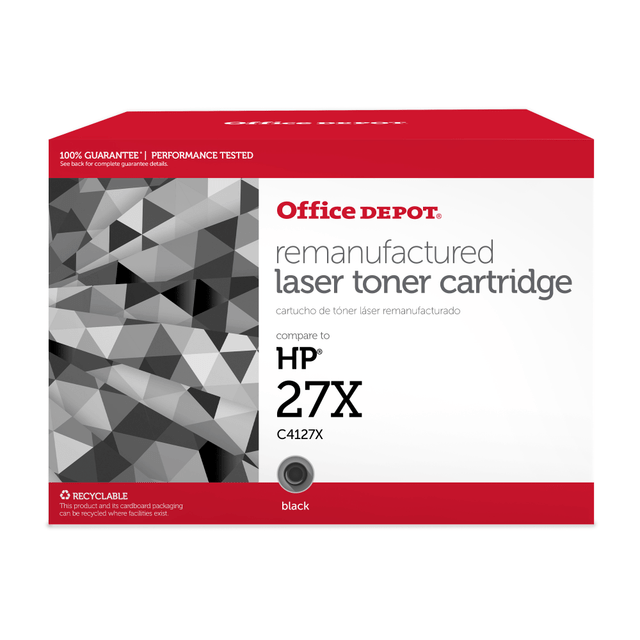 CLOVER TECHNOLOGIES GROUP, LLC OD27X Office Depot Remanufactured Black High Yield Toner Cartridge Replacement For HP 27X CLOVER TECHNOLOGIES GROUP, LLC OD27X Office Depot Remanufactured Black High Yield Toner Cartridge Replacement For HP 27X