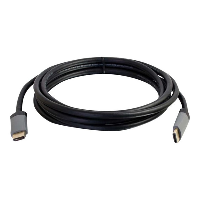 The Select High Speed HDMI Cable with Ethernet is the perfect solution for connecting multimedia source devices in home theater, desktop or commercial audio video applications requiring high speed HDMI features. The CL2 rated cable jacket is designed to meet the requirements for in-wall installations. The Ethernet capabilities of the cable allow a user to connect multiple Ethernet enabled HDMI devices through a single Ethernet connection. This cable can be utilized with network switch stacking. Experience the latest HDMI features including: • 4K@50/60, (2160p), which is 4 times the clarity of 1080p/60 video resolution • 3D video, Deep Color and x.v. Color • Dolby True HD, DTS-HD Master Audio and up to 32 audio channels for a multi-dimensional immersive audio experience • Up to 1536kHz audio sample frequency for the highest audio fidelity • Simultaneous delivery of dual video streams to multiple users on the same screen • Simultaneous delivery of multi-stream audio to multiple users (up to 4) • Support for the wide angle theatrical 21:9 video aspect ratio • Dynamic synchronization of video and audio streams • CEC extensions for control of consumer electronics devices through a single control point This fully-functional, high bandwidth cable is tested to perform at industry standards and is backed by a lifetime warranty. Note: Both the source device and display must support a HDMI feature in order to pass that feature through this cable. To utilize HDMI stacking for network equipment all attached equipment must use the same firmware.