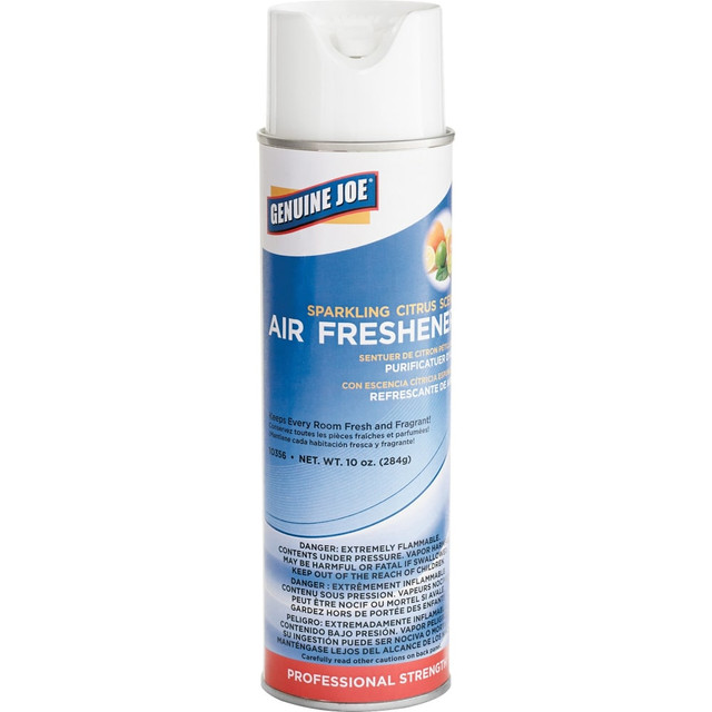 SP RICHARDS 10356CT Genuine Joe Sparkling Citrus Air Freshener - Spray - 10 oz - Sparkling Citrus - 12 / Carton SP RICHARDS 10356CT Genuine Joe Sparkling Citrus Air Freshener - Spray - 10 oz - Sparkling Citrus - 12 / Carton