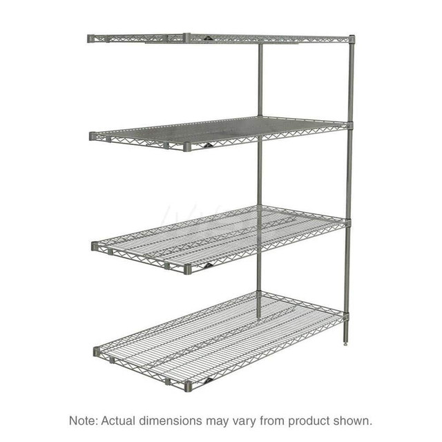 Metro AN526C Add-On Unit Wire Shelving: 4 Shelves