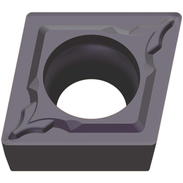 Mitsubishi 692019 Turning Inserts; Insert Style: CCMT ; Insert Size Code: 2 ; Insert Shape: Rhombic 800 ; Included Angle: 80.00 ; Inscribed Circle (Decimal Inch): 0.2500 ; Corner Radius (Decimal Inch): 0.0312