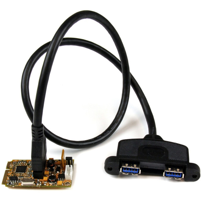 STARTECH.COM MPEXUSB3S22B  2 Port SuperSpeed Mini PCI Express USB 3.0 Adapter Card w/ Bracket Kit and UASP Support