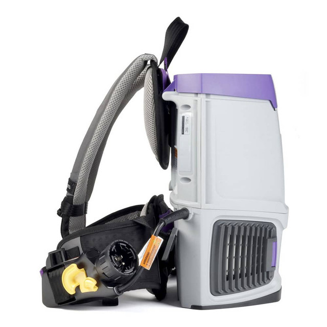 ProTeam 107747 Portable & Backpack Vacuum Cleaners; Power Source: Electric ; Filtration Type: HEPA ; Vacuum Collection Type: Disposable Bag ; Maximum Air Flow: 153CFM ; Maximum Amperage: 11.70 ; Cord Included: Yes