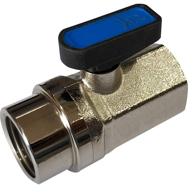 Midwest Control MVFP-25F Miniature Manual Ball Valve: 1/4" Pipe, Full Port, Brass