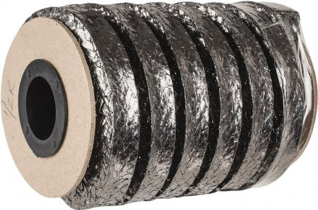 Made in USA 31945702 1/2" x 10.2' Spool Length, Carbon Fiber Compression Packing