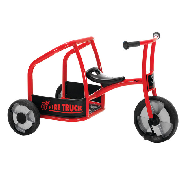 EDUCATORS RESOURCE WIN563 Winther Circleline Tricycle, Fire Truck, 24 1/16inH x 23 1/4inW x 39 13/16inD, Black/Red EDUCATORS RESOURCE WIN563 Winther Circleline Tricycle, Fire Truck, 24 1/16inH x 23 1/4inW x 39 13/16inD, Black/Red