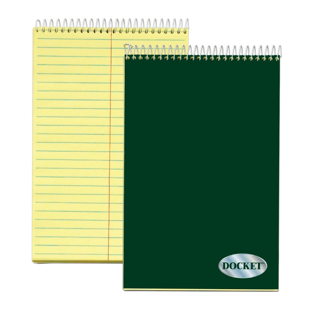 TOPS BUSINESS FORMS 63851 Premium Steno Pads, 6inx 9in, 100 Sheets, Black/Canary