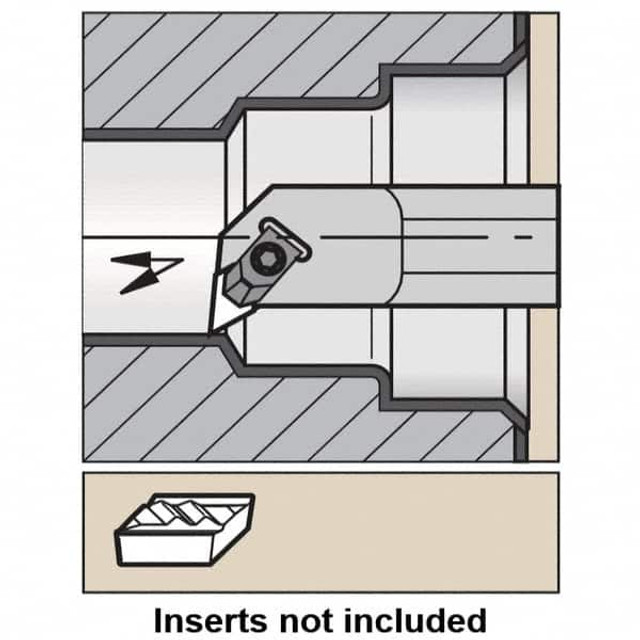 Kennametal 1098993 Indexable Profiling Toolholder: Internal, 5 ° Lead Angle