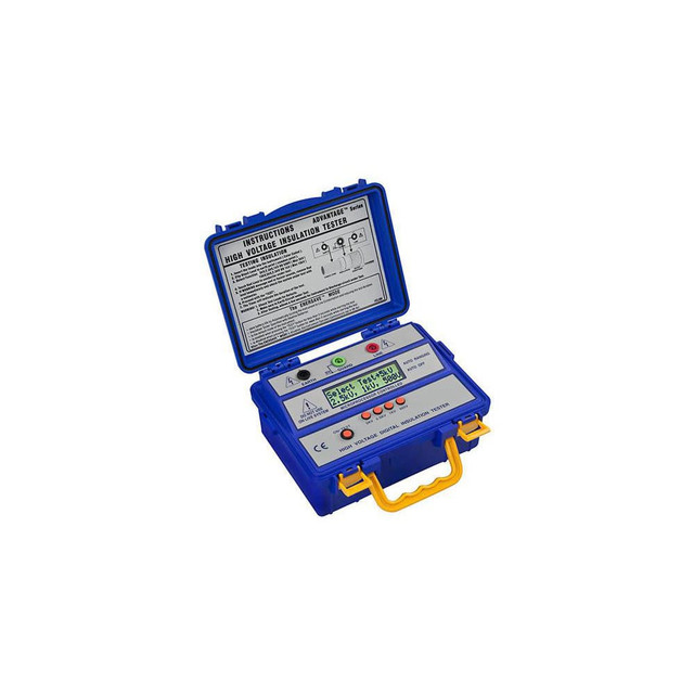 PCE Instruments PCE-IT413 Electrical Insulation Resistance Testers & Megohmmeters; Display Type: 7" LCD ; Power Supply: Line Powered Megohmmeters ; Resistance Capacity (Megohm): 200000 ; Maximum Test Voltage: 5000V ; Overall Length: 9.80 ; Overall He