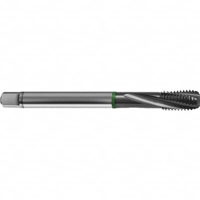 Guhring 9041570080050 Spiral Flute Tap: M8 x 1.00, Metric, 3 Flute, Bottoming, 6H Class of Fit, High Speed Steel, TICN Finish