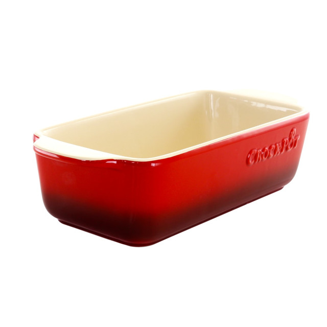 GIBSON OVERSEAS INC. Crock-Pot 995112843M  Artisan 1.25-Quart Stoneware Bake Pan, Red