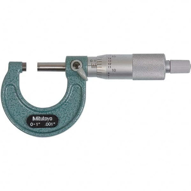 Mitutoyo 103-177CAL Mechanical Outside Micrometer: 1" Range, 0.001" Graduation