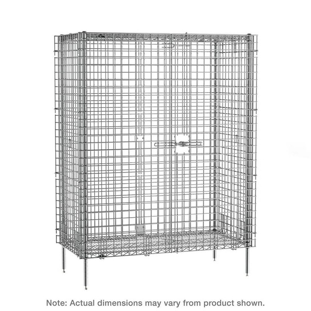Metro SEC35C Wire Shelving; Shelving Type: Stationary Security Shelving Unit ; Shelf Type: Split Sleeve ; Adjustment Type: Split Sleeve ; Shelf Capacity: 800lb ; Mobility: Stationary ; Height (Inch): 66-13/16