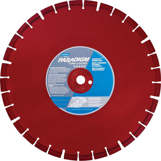 Norton 70184646382 Wet & Dry Cut Saw Blade: 30" Dia, 1" Arbor Hole, 0.165" Kerf Width, 54 Teeth