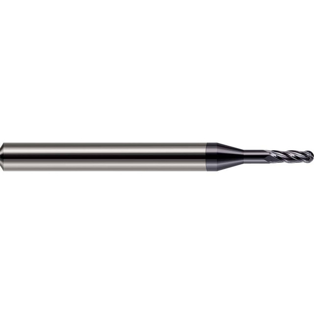 Harvey Tool 982916-C3 Ball End Mill: 0.25" Dia, 0.75" LOC, 4 Flute, Solid Carbide