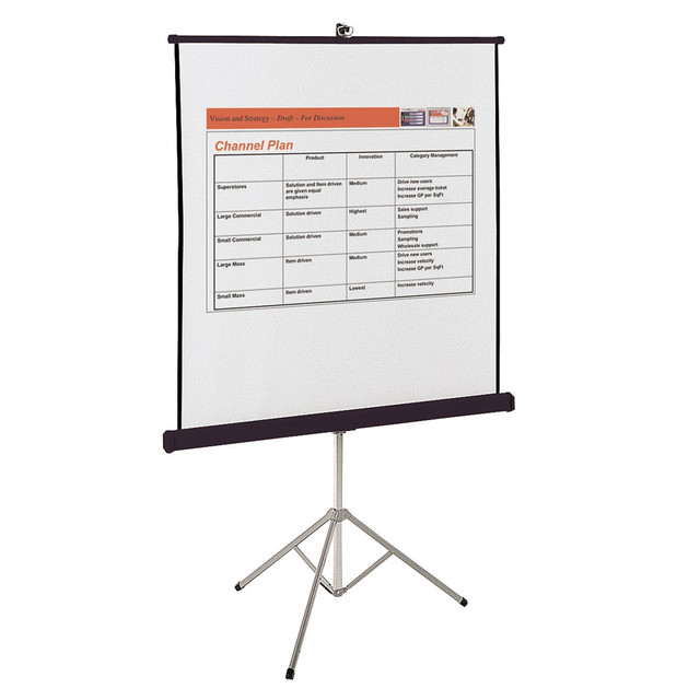 ACCO BRANDS USA, LLC 570S Quartet Portable Tripod Projection Screen, 70in x 70in