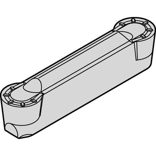 Kennametal 7097847 Grooving Inserts; Insert Style: A4R ; Insert Size Code: 3 ; Cutting Width (Decimal Inch): 0.1250 ; Cutting Width (mm): 3.180 ; Insert Hand: Neutral ; Maximum Depth of Cut (Decimal Inch): 0.1080