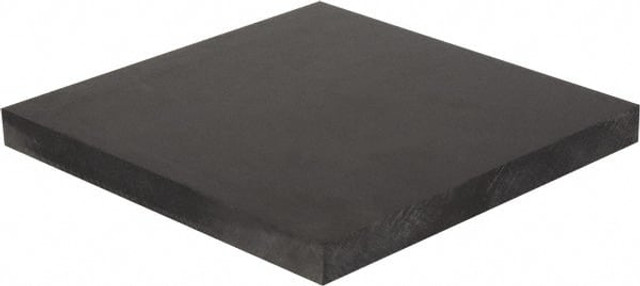 Made in USA 5510128 Plastic Sheet: Polycarbonate, 2" Thick, 24" Long, Black