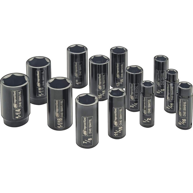 Ingersoll-Rand SK4H5N Hex & Torx Bit Socket Sets; Set Type: Impact Hex Bit ; Drive Size: 1/2 in ; Minimum Set Hex Size (Inch): 1/2 ; Number Of Pieces: 5 ; Material: Chromium-Molybdenum Steel ; Overall Length (Inch): 4