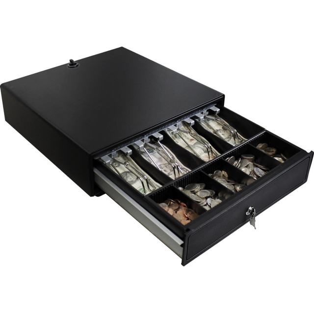 ADESSO INC MRP-13CD Adesso 13in POS Cash Drawer With Removable Cash Tray - 4 Bill - 5 Coin - 2 Media Slot - 3 Lock Position - Steel - 3.3in Height x 13in Width x 14.2in Depth
