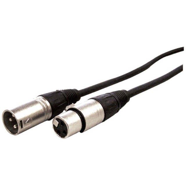 VCOM INTERNATIONAL MULTI MEDIA Comprehensive XLRP-XLRJ-15ST  Standard Series XLR Plug to Jack Audio Cable 15ft - 15 ft XLR Audio Cable for Audio Device - First End: 1 x XLR Microphone - Male - Second End: 1 x XLR Microphone - Female - Shielding - Nic