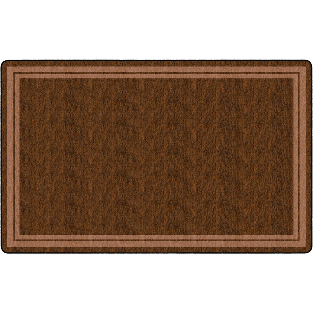 FLAGSHIP CARPETS FE427-44A  Double-Border Rectangular Rug, 90in x 144in, Chocolate