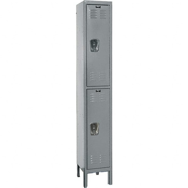 Hallowell U1226-2HG 1-Wide Locker: 12" Wide, 66" High, Padlock