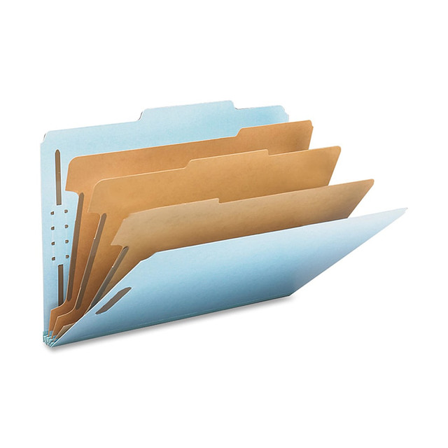 SMEAD MFG CO 19094 Smead Classification Folders, Top-Tab With SafeSHIELD Coated Fasteners, 3 Dividers, 3in Expansion, Legal Size, 50% Recycled, Blue, Box Of 10 SMEAD MFG CO 19094 Smead Classification Folders, Top-Tab With SafeSHIELD Coated Fasteners, 3 Dividers, 3in Expansion, Legal Size, 50% Recycled, Blue, Box Of 10