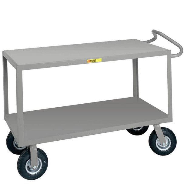 Little Giant. ENGF-3048-9P Shelf Utility Cart: 54" OAL, 30" OAW, 38" OAH, Steel, Gray