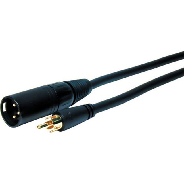 VCOM INTERNATIONAL MULTI MEDIA Comprehensive XLRP-PP-6ST  Standard Series XLR Plug to RCA Plug Audio Cable 6ft - 6 ft Mini-phone/RCA Audio Cable for Audio Device - First End: 1 x XLR Microphone - Male - Second End: 1 x RCA - Male - Shielding - 24 AWG