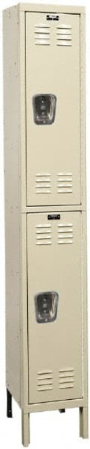 Hallowell U1258-2G-A-PT 1-Wide Locker: 12" Wide, 14" Deep, 78" High, Padlock