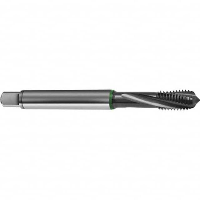 Guhring 9041540060000 Spiral Flute Tap: M6 x 1.00, Metric, 3 Flute, Bottoming, 6H Class of Fit, High Speed Steel, TICN Finish