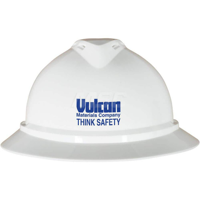 MSA 10167911-BL7278 Hard Hat: Heat Protection, Full Brim, Class C, 4-Point Suspension