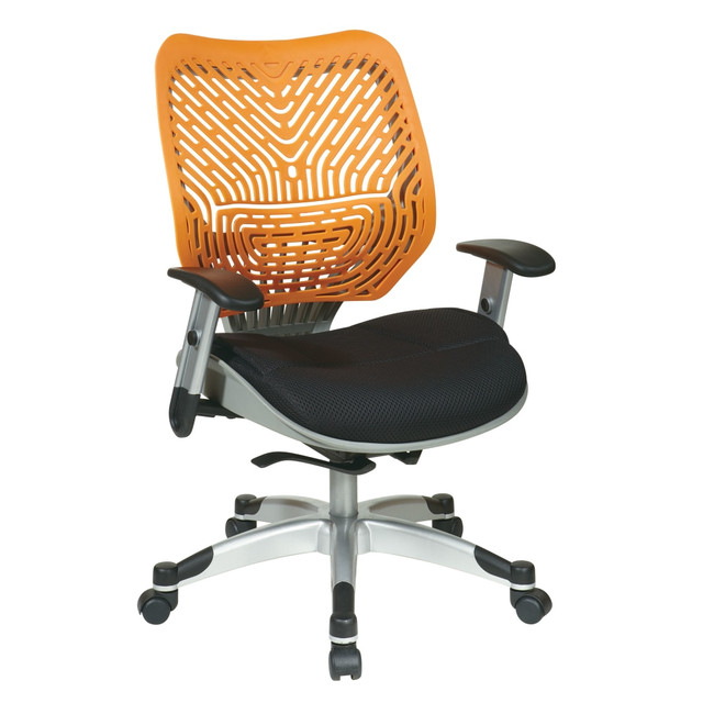 OFFICE STAR PRODUCTS 86-M35C625R Office Star Unique Self-Adjusting SpaceFlex Mid-Back Managers Chair, Tang