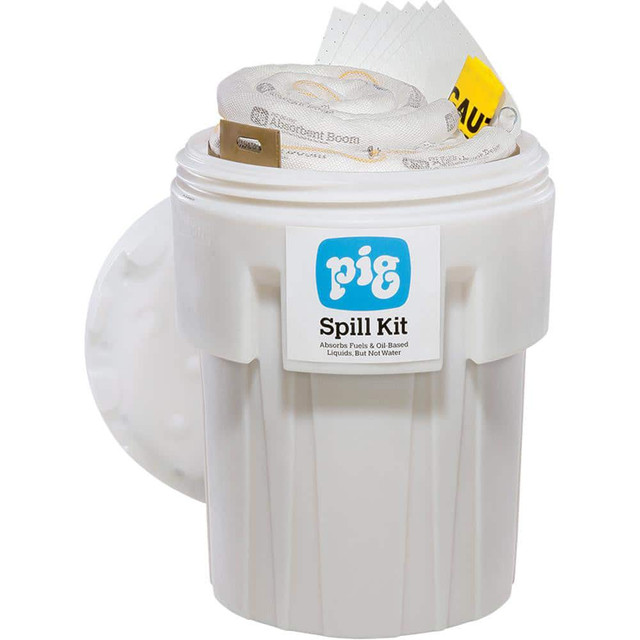 New Pig KIT402 Spill Kits; Kit Type: Oil Based Liquids Spill Kit; Container Type: Overpack; Absorption Capacity: 52 gal; Color: White; Portable: No; Capacity per Kit (Gal.): 52 gal