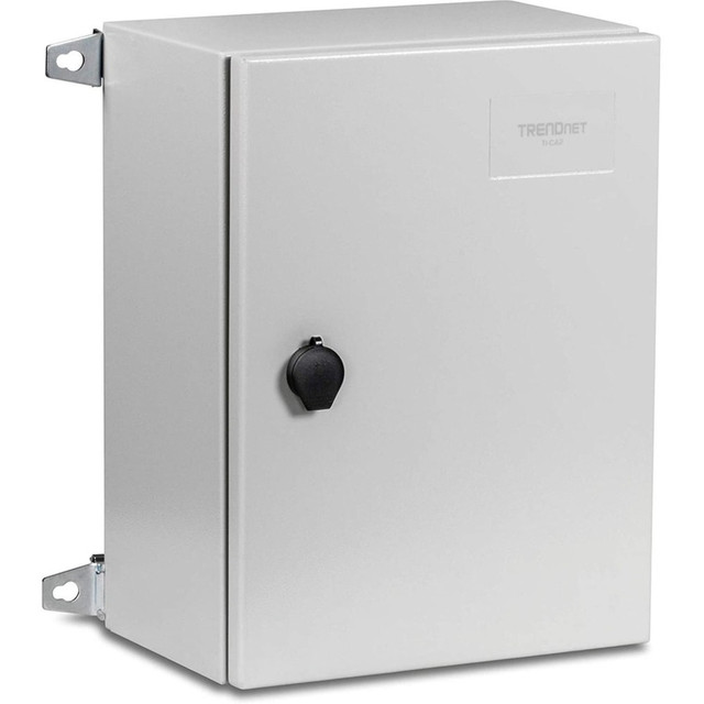 TRENDNET INC. TRENDnet TI-CA2  TI-CA2, Wall Mount for Switch, PoE Injector, Fiber Media Converter - Lifetime Protection - Outdoor IP66 Steel Enclosure with Lockable Hinged Door