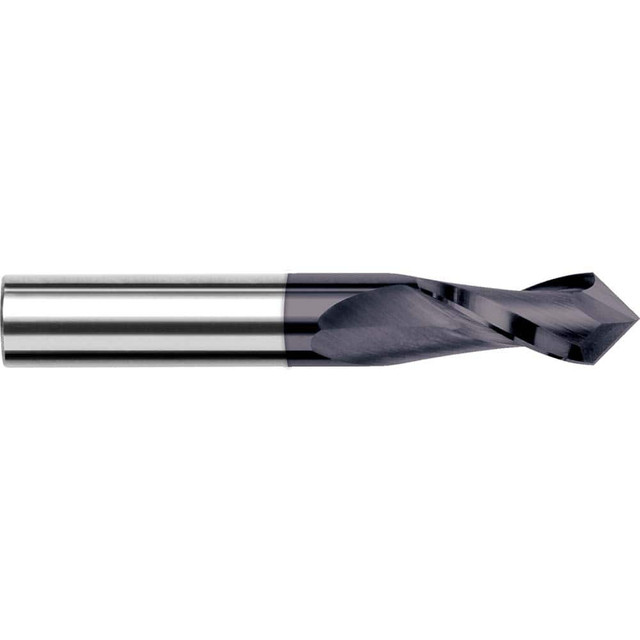 Harvey Tool 12906-C3 Drill Mill: 3/8" LOC, 2 Flutes, 120 ° Point, Solid Carbide