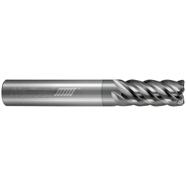 Helical Solutions 83688 Corner Radius End Mill: 5/8" Dia, 2-1/8" LOC, 0.03" Radius, 3 Flutes, Solid Carbide