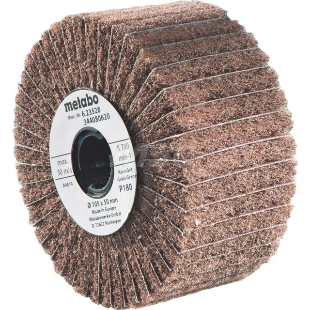 Metabo 623526000 Unmounted Flap Wheels; Abrasive Type: Coated ; Abrasive Material: Aluminum Oxide; Nylon ; Outside Diameter (Inch): 4 ; Face Width (Inch): 2 ; Center Hole Size (Inch): 7/8 ; Grade: Coarse