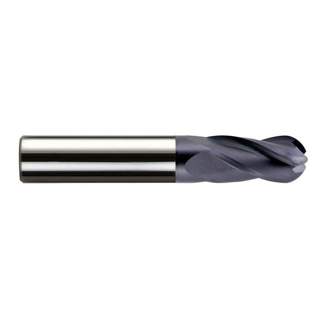 Melin Tool 56188 Ball End Mill: 0.125" Dia, 0.75" LOC, 4 Flute, Solid Carbide