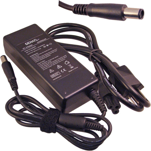 DENAQ INC DQ-384020-7450 DENAQ 19-Volt Replacement AC Adapter For HP Laptops, Black, DQ-384020-7450