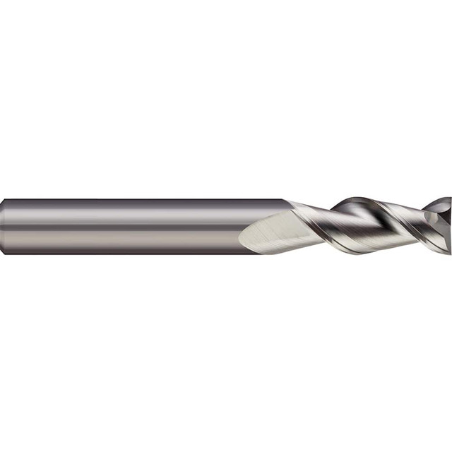 Micro 100 ARMM-180-3 Square End Mill: 18 mm Dia, 3 Flutes, 45 mm LOC, Solid Carbide, 45 ° Helix