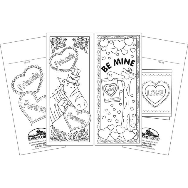 Little readers will love creating and using a handmade masterpiece bookmark  Bookmarks help students keep their place when reading.  Durable cardstock makes decoration simple. Kids can grab color pencils, crayons, glitter and glue to create a style as unique as they are.  60-pack includes 30 each of 2 creative designs.