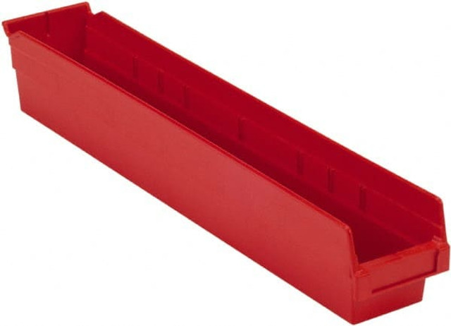 LEWISBins+ SB244-4SE RED Plastic Hopper Shelf Bin: Red