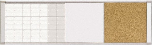 MasterVision BVCXA429993700 18" High x 48" Wide Combination, Bulletin/Magnetic Dry Erase Board