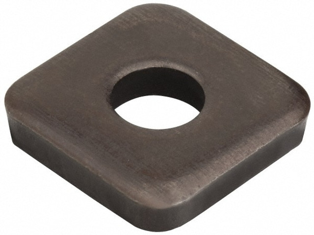 Jergens 31933 Square Flat Washers; Square Size: 2in ; Material: Steel ; Finish: Black Oxide ; Bolt Size (Inch): 1/2 ; Inside Diameter (Inch): 17/32 ; Square Size (Inch): 2