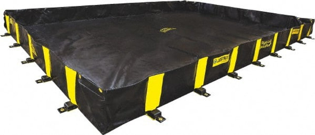 Justrite. 28530 Low Wall Collapsible Berm: 2,390 gal Capacity, 20' Long, 16' Wide, 12" High